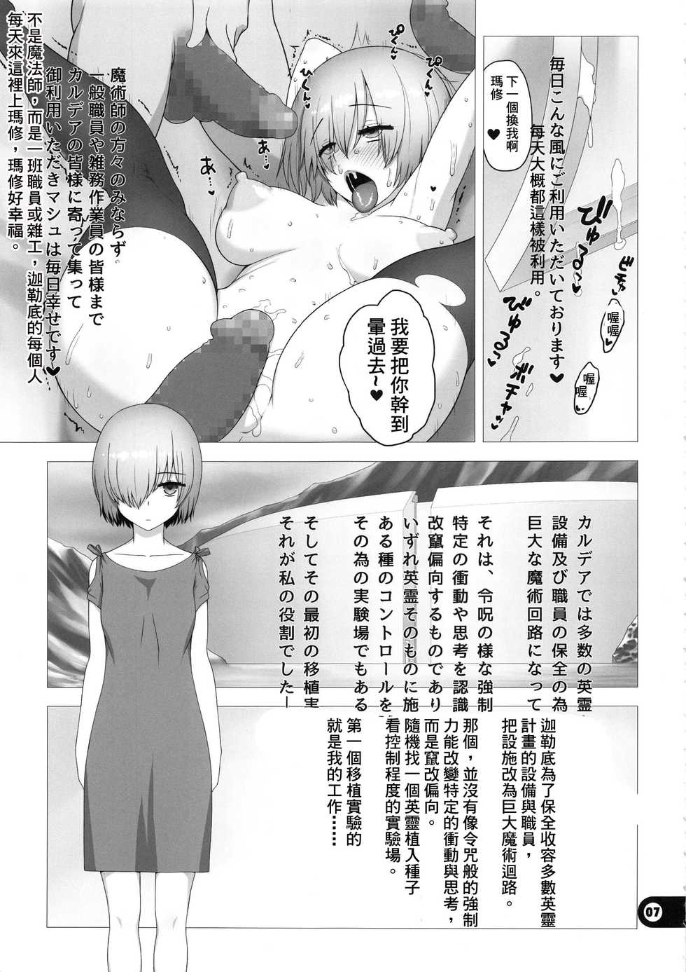 (C94) [Gusha Suumitsuin (Akki Gedoumaru)] Chaldea Koushuu Benjo (Fate/Grand Order) (Chinese) - Page 6