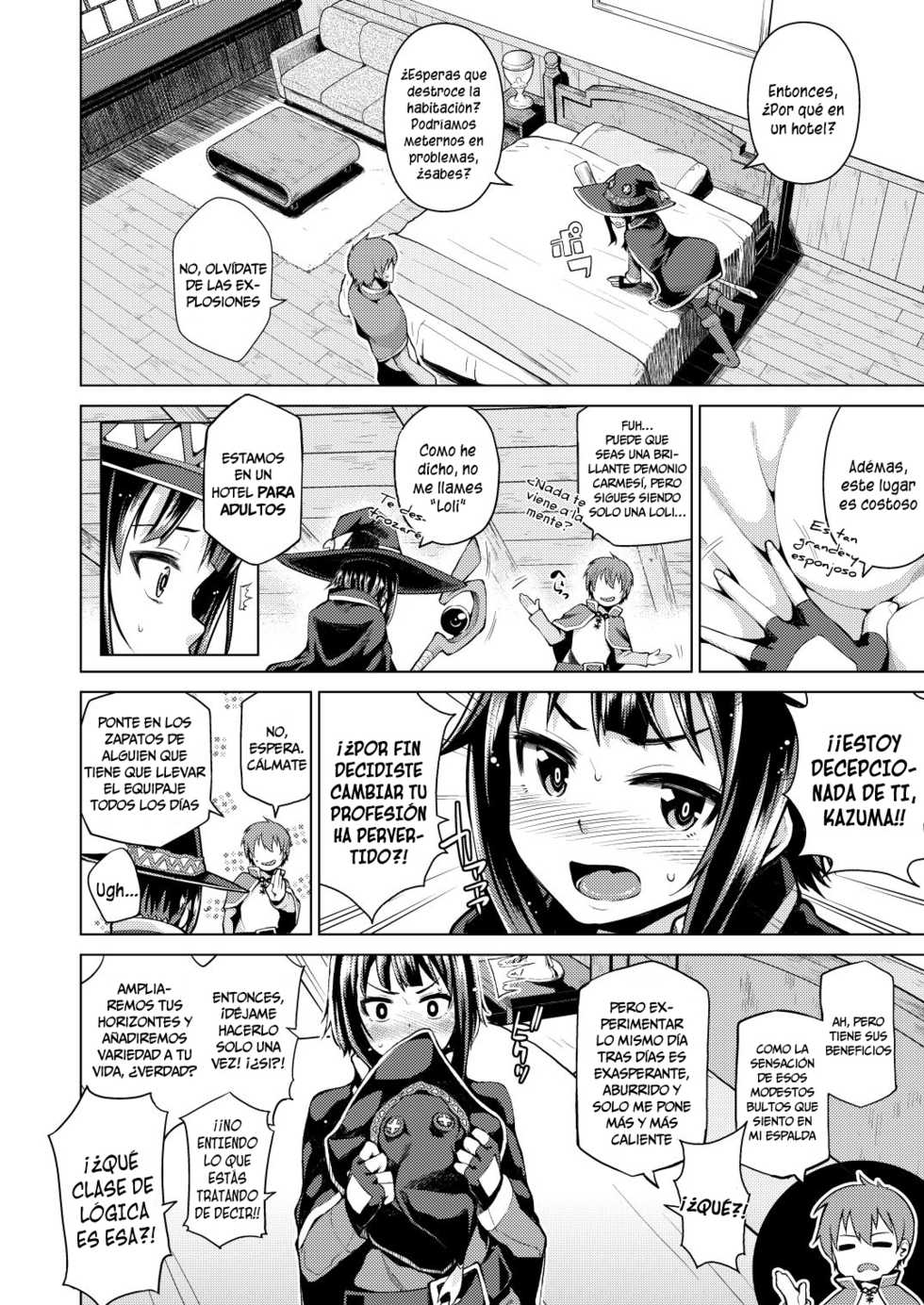 [Tamaya (Nonaka Tama)] Kono Bakuretsu Musume ni Ecstasy o! | Éxtasis Para Esta Chica Explosiva (Kono Subarashii Sekai ni Syukufuku o!) [Spanish] [Chunchunmaru Translations] [Digital] - Page 6