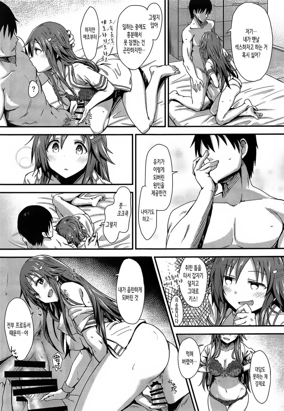 (COMIC1☆14) [Hoshiyukicha (Yukihoshi Kokoro)] Ecchi na Himekawa Yuki no Zenryoku Chance Time (THE IDOLM@STER CINDERELLA GIRLS) [Korean] - Page 18