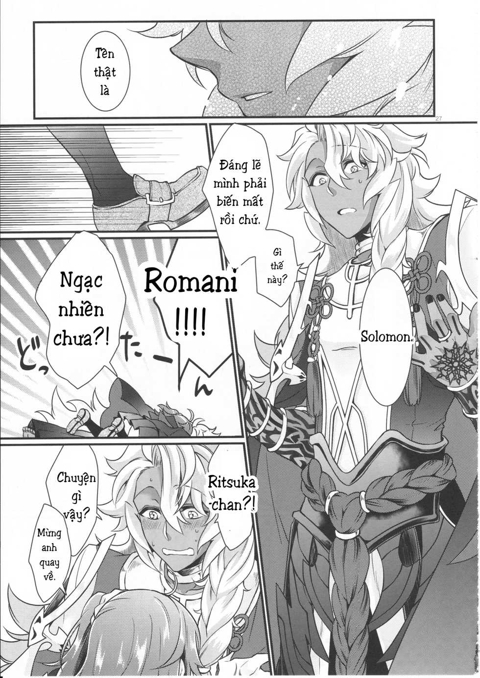 (SUPERKansai23) [Kagirinaku Ai. (Aoi)] Doutei o Sutenai to Derarenai Heya ni Tojikomeraretara Happy End ni Natta Hanashi (Fate/Grand Order) [Vietnamese Tiếng Việt] - Page 30