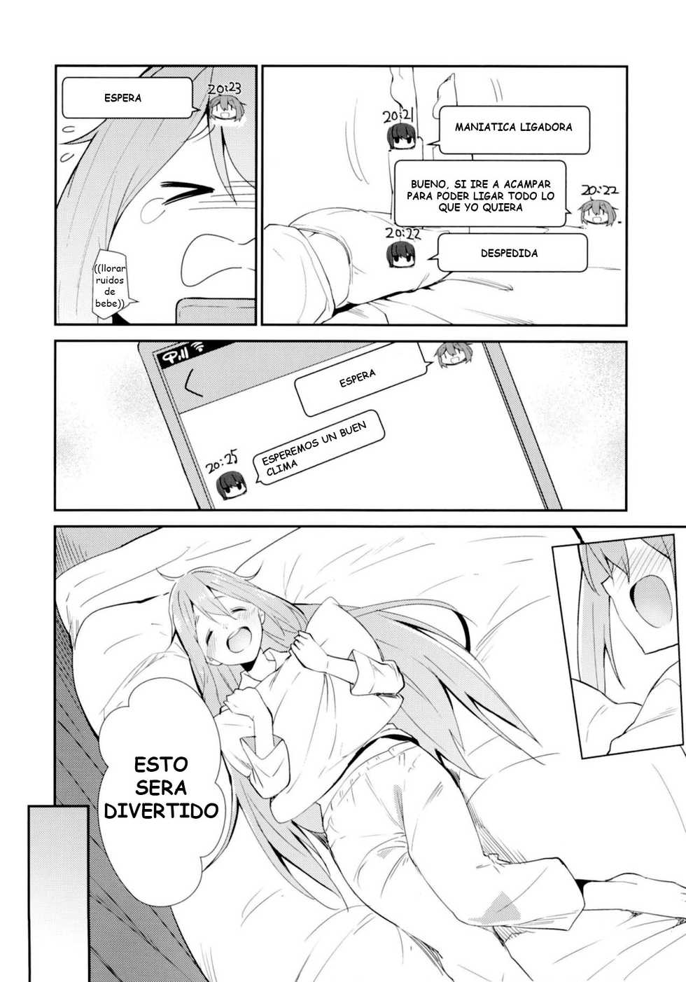 (C94) [Sekine (Sekine Hajime)] Nade Camp (Yuru Camp) [Spanish] - Page 4