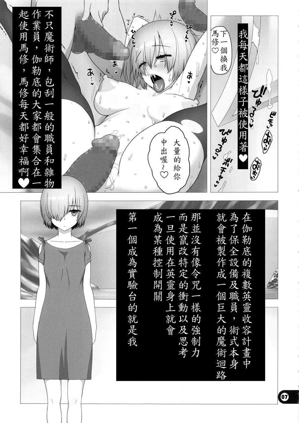 (C94) [Gusha Suumitsuin (Akki Gedoumaru)] Chaldea Koushuu Benjo (Fate/Grand Order) [Chinese] [殭屍個人漢化] - Page 7