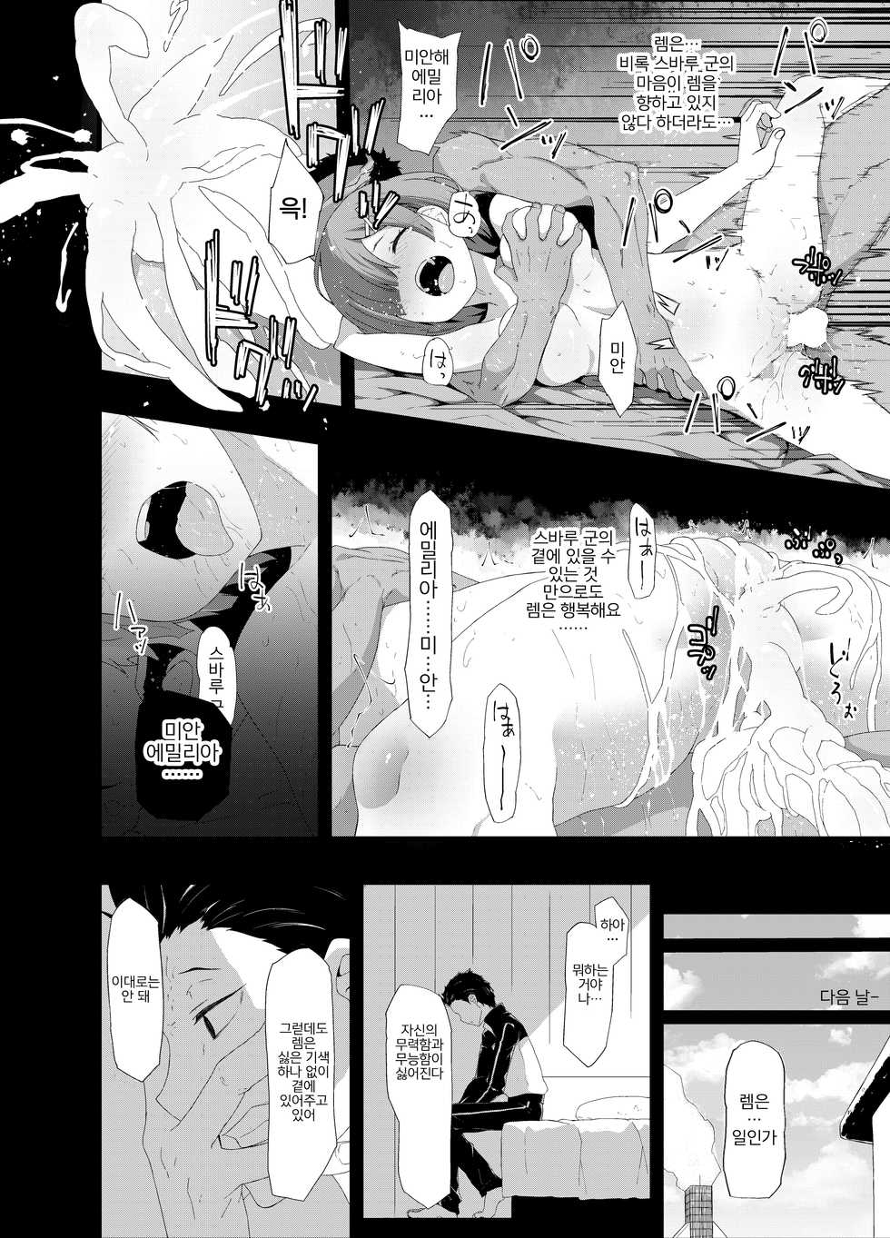 [Rakuichimonji (Prophecy)] Natsuki Rem | 나츠키 렘 (Re:Zero kara Hajimeru Isekai Seikatsu) [Korean] [팀 마스터] - Page 4