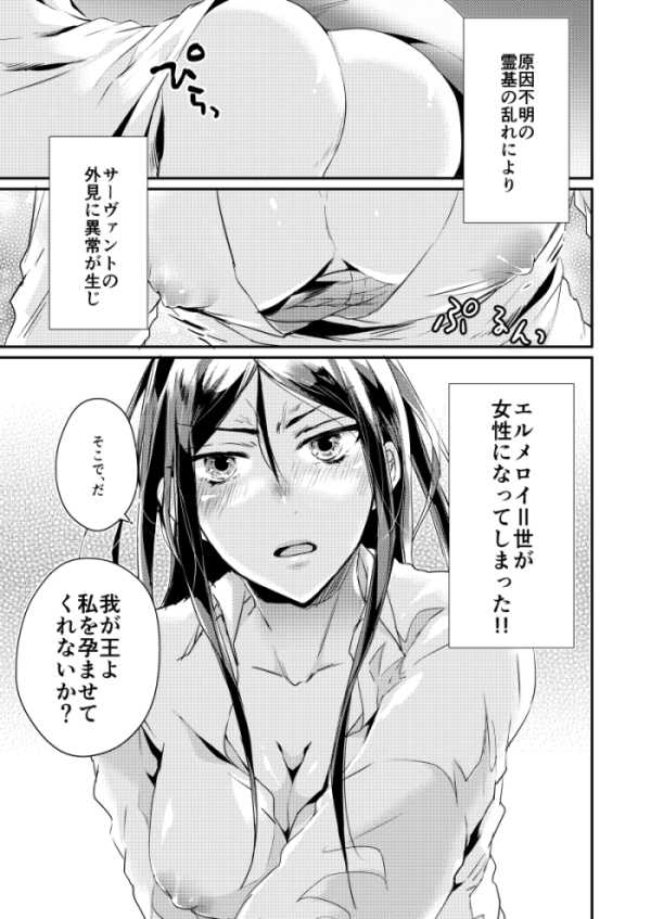 (C95) [Hana no Koe (Shiori)] Nyotaika Shite mo Ecchi Shitai! (Fate/Grand Order) [Sample] - Page 2