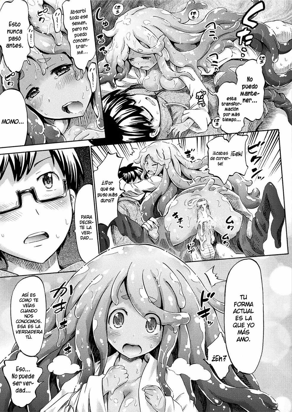 [Horitomo] Gimai Sensei Slime Momo-chan | Stepsister Teacher Slimy Momo (COMIC Unreal 2017-06 Vol. 67) [Spanish] [Ramón el Dragon] [Digital] - Page 13