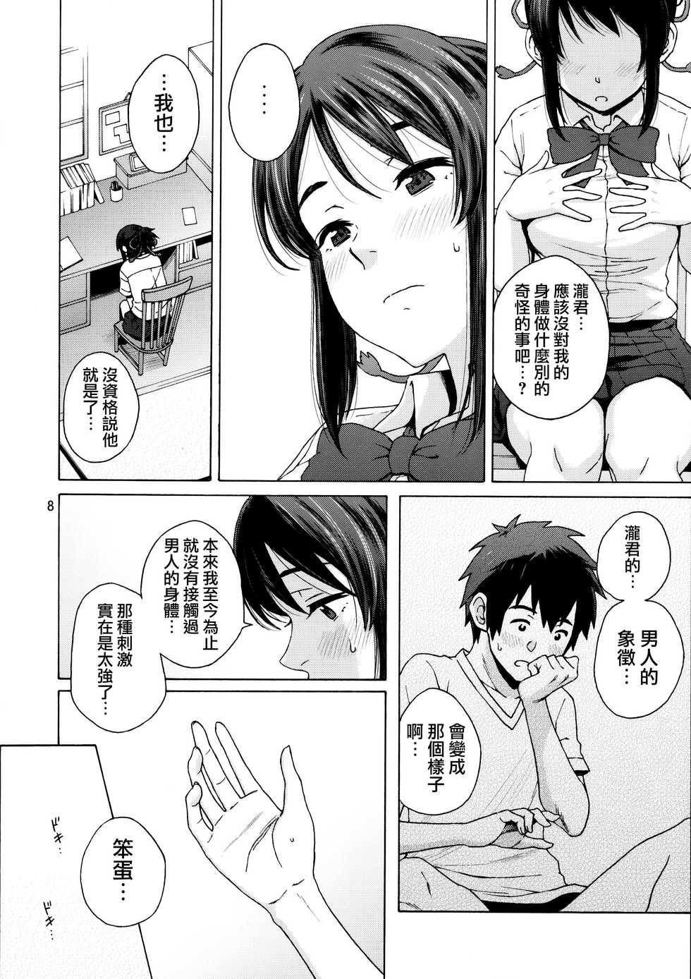 (C92) [Local Kintas (Coelacanth)] & and & (Kimi no Na wa.) [Chinese] [夢之行蹤漢化組] - Page 8