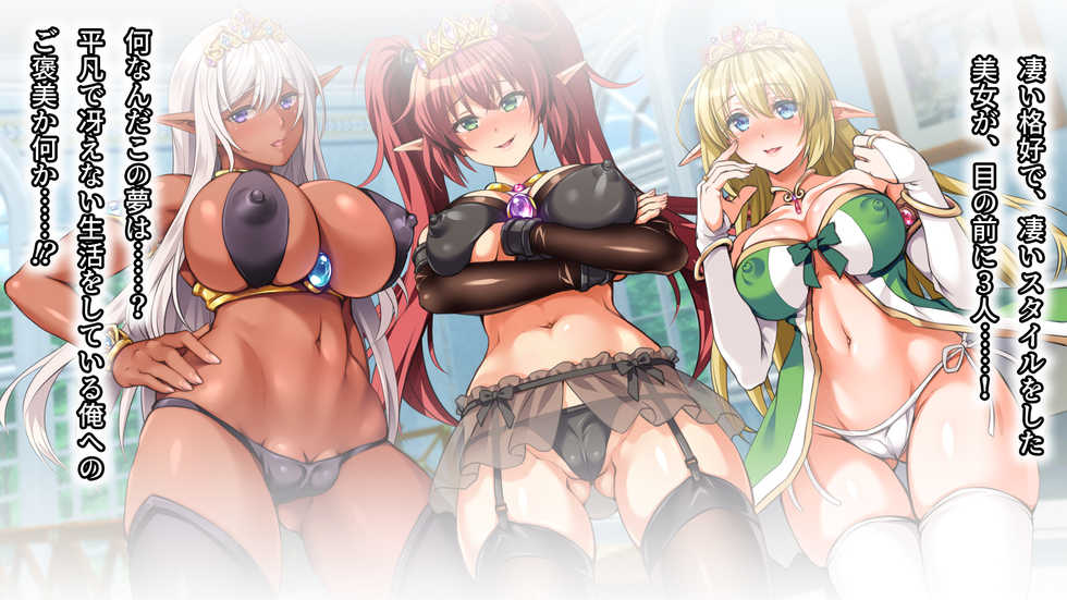 [Russian Neko] Sannin Zenin Ore no Yome!? Bishoujo Elf to Haramase Harem! - Page 11