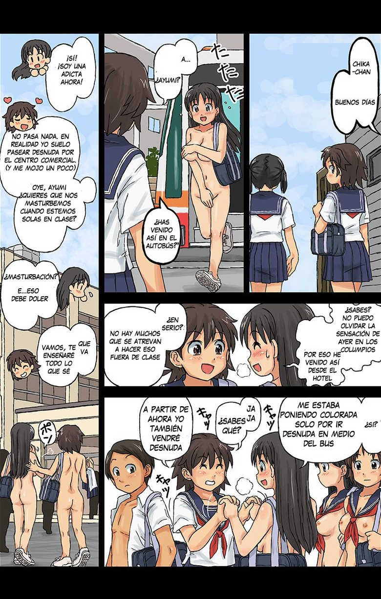 [Kasuga, Shin] Hadakanbo Kyouiku - JK mo Oppai Marudashi!? Sukoyaka Zenra Jugyou 1 [Spanish] [arKram] [Decensored] - Page 17