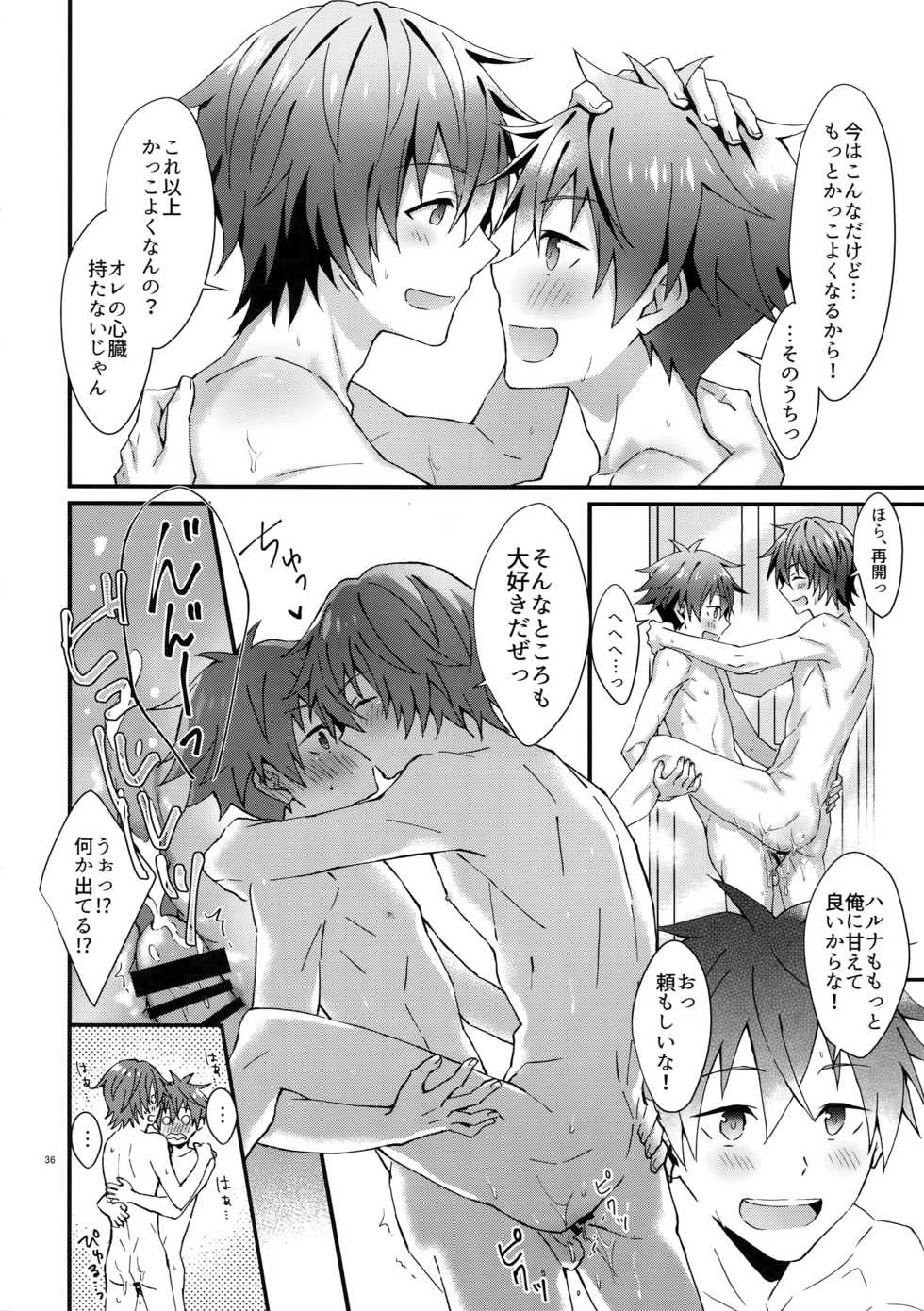 (MIRACLEFESTIV@L!!12) [Roefupukaji (Nesuo)] Zenkai! Toshishita Kareshi-Ryoku (THE IDOLM@STER SideM) - Page 35