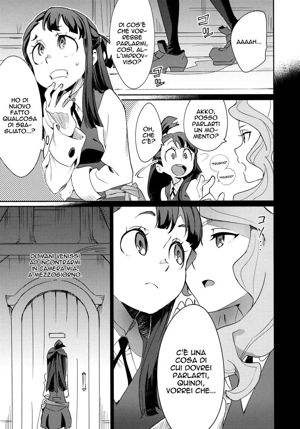 (C92) [Daichibokujou (Makiba)] xxx (Little Witch Academia) [Italian] {Hentai Fantasy} - Page 4