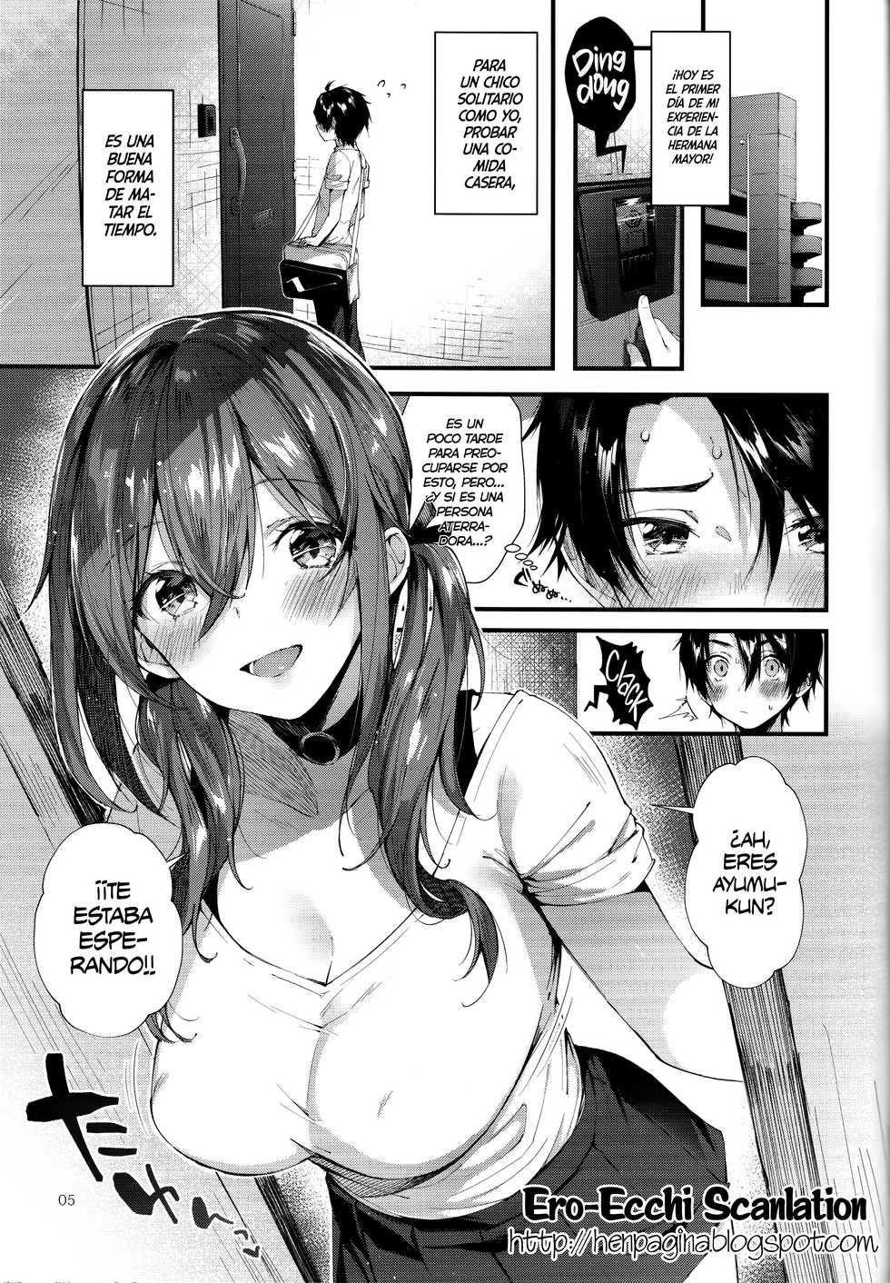 (C94) [Umi no Sachi (Suihei Sen)] Onekatsu no Susume [Spanish] [Ero-Ecchi Scanlation + NicoNiiScans] - Page 5