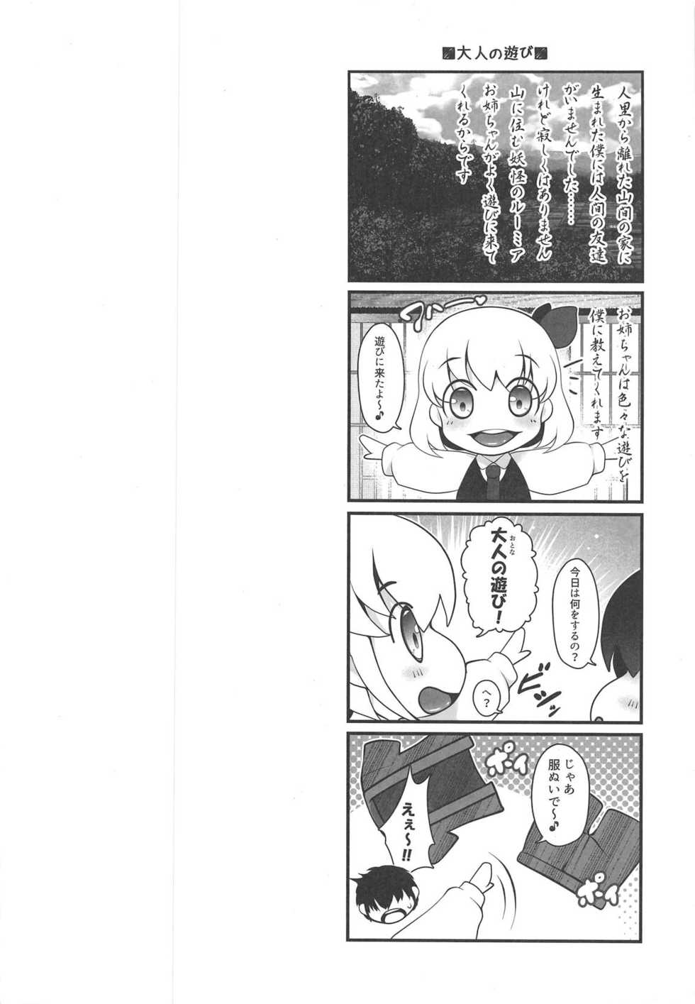 (C95) [Aikotobako (Goriyaku)] Rumia Onee-chan ga Oshiete Ageru (Touhou Project) - Page 3