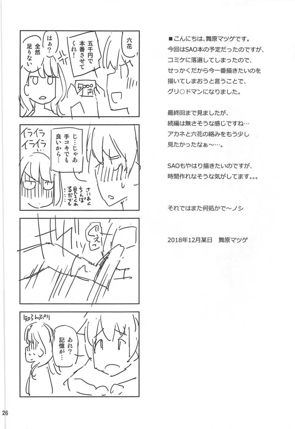 (C95) [Matsuge Antenna (Maihara Matsuge)] HHHH.Enkou JK (SSSS.GRIDMAN) - Page 25