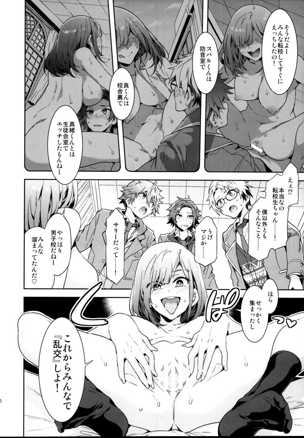 (C95) [Alice no Takarabako (Mizuryu Kei)] Yumenosaki Gakuin no Tenkousei-chan ga Idol no Tamago o Kuiarashiteru tte Hontou desu ka!? (Ensemble Stars!) - Page 10