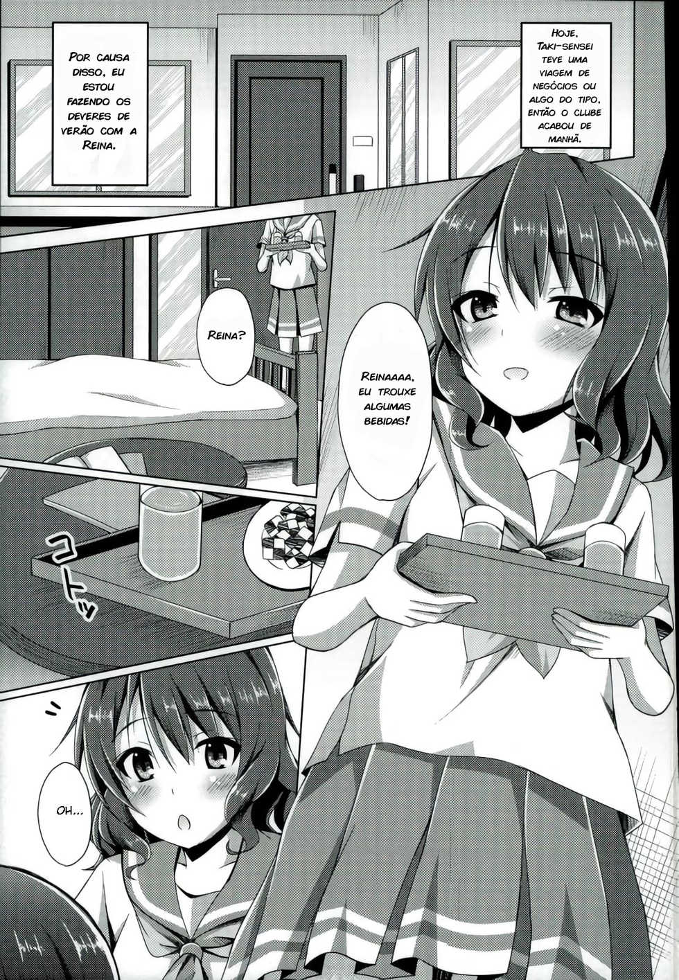 (C91) [Imitation Moon (Narumi Yuu)] "Chotto Reinaa..." "Daijoubu Watashi ni Makasete" | "Espera, Reina..." "Está tudo bem, Deixa comigo" (Hibike! Euphonium) [Portuguese-BR] [zk3y] - Page 2