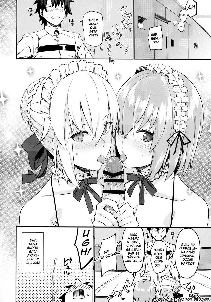 (C93) [LOFLAT (Prime)] Maid to Kouhai Dochira ga Okonomi? (Fate/Grand Order) [Portuguese-BR] - Page 20