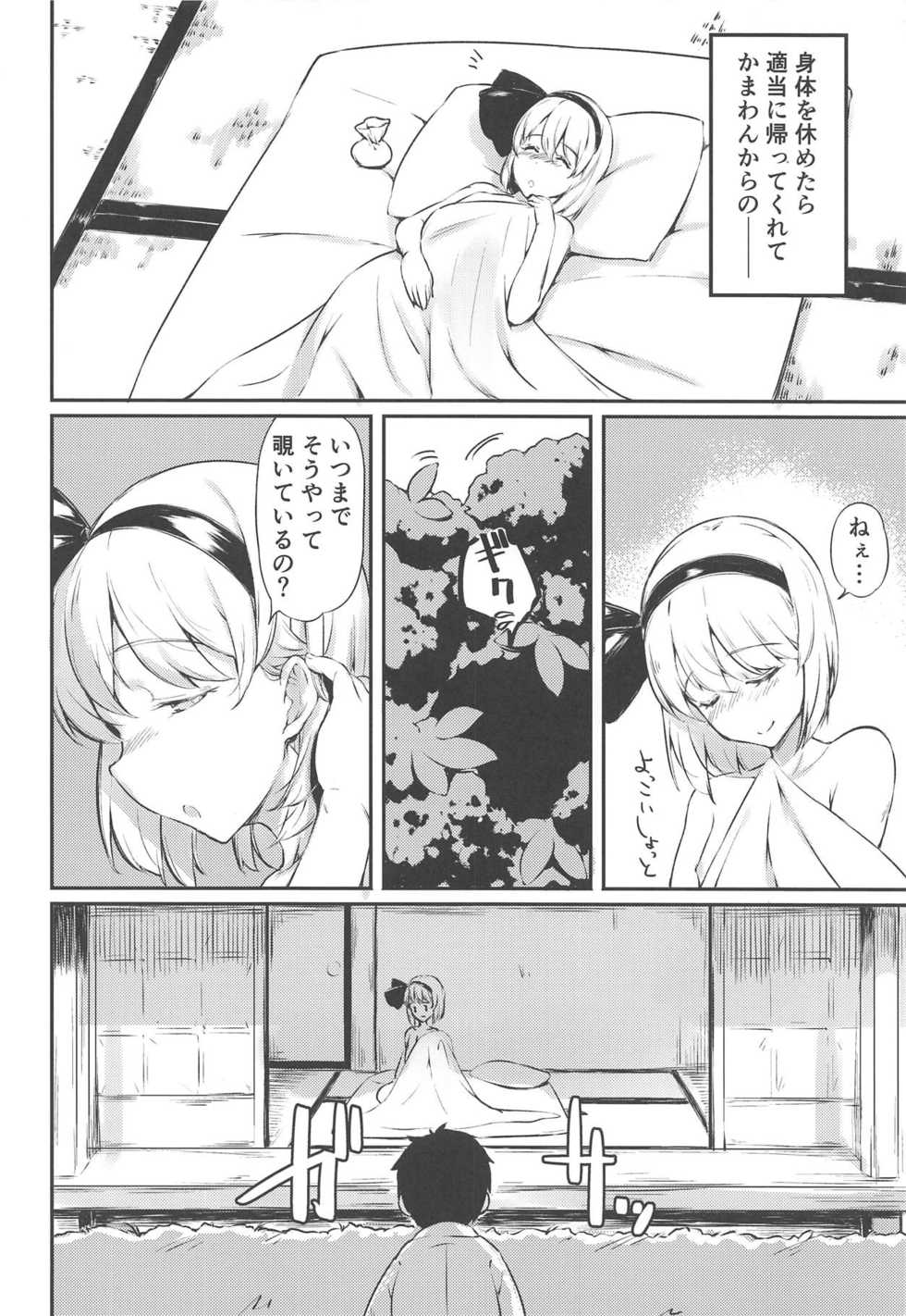 (Shuuki Reitaisai 5) [Lolita Crusaders (Kohoshi Moe)] Niwashi no Musume ni Deshiiri Shigan Shita kedo Omoinohoka Shinratsu datta Hanashi (Touhou Project) - Page 17