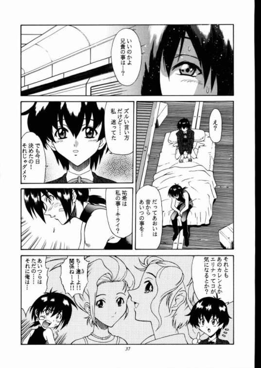 (C58) [GUST (Harukaze Soyogu)] Aoi Taiken (Infinite Ryvius) - Page 35