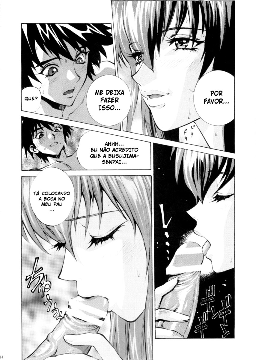 (SC52) [Human High-Light Film (Shiosaba)] Saeko (Gakuen Mokushiroku Highschool of the Dead) [Portuguese-BR] - Page 13