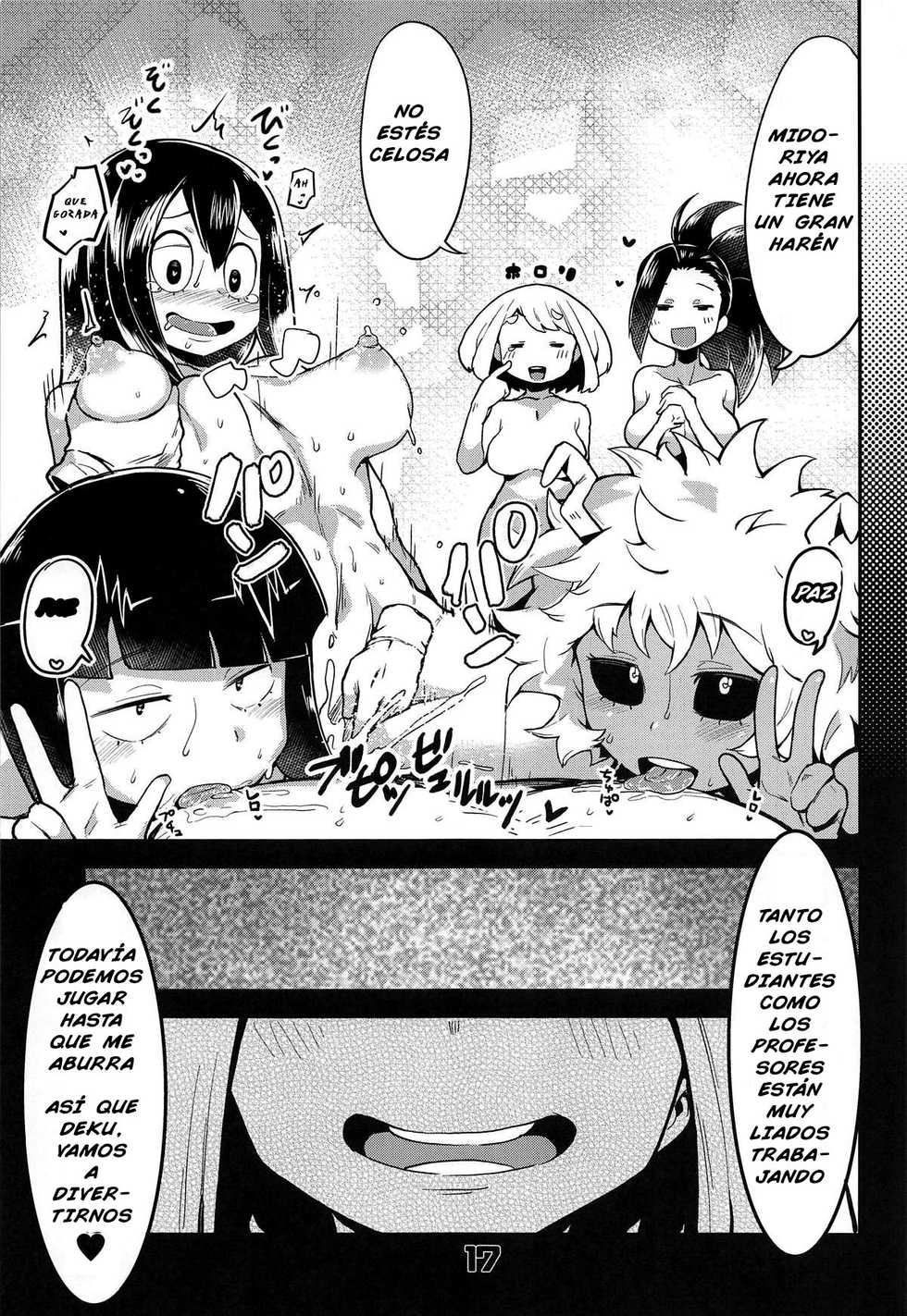 (C95) [slime_eer (Nutaunagi)] Boku to Nottori Villain Nakademia | Mi cuerpo ha sido poseido por un villano pervertido (Boku no Hero Academia) [Spanish] - Page 16