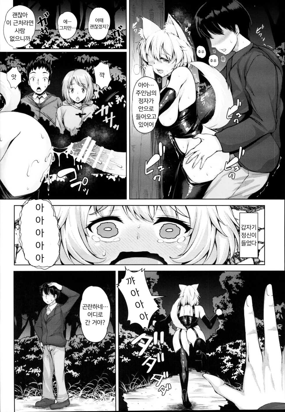 (C95) [Rocket Chousashitsu (Koza)] Momiji-chan to Goshujin-sama -Tanoshii Sanpo Hen- | 모미지 짱과 주인님 -즐거운 산책 편- (Touhou Project) [Korean] [팀 마스터] - Page 18