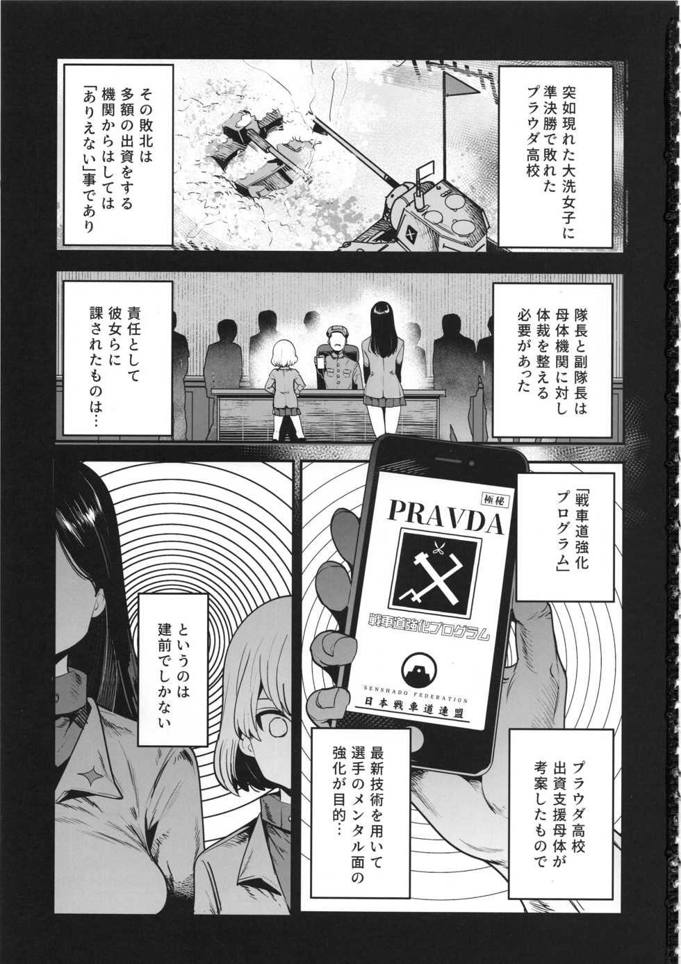 (C95) [Nakasone Battalion (Nakasone Haiji)] GirlPan Rakugakichou 9 (Girls und Panzer) - Page 2