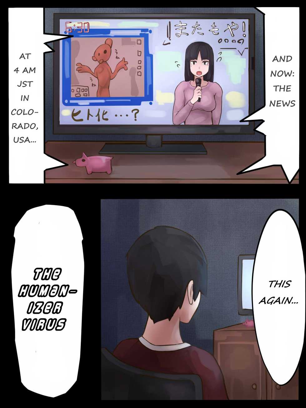 [Bird Joke] Kamakiri to Sex -Hito-ka Virus Kansen Houkoku Kiroku- | Sex with Mantis Girl -Report of Humanizer Virus Infection- [English] [Crabble] - Page 2