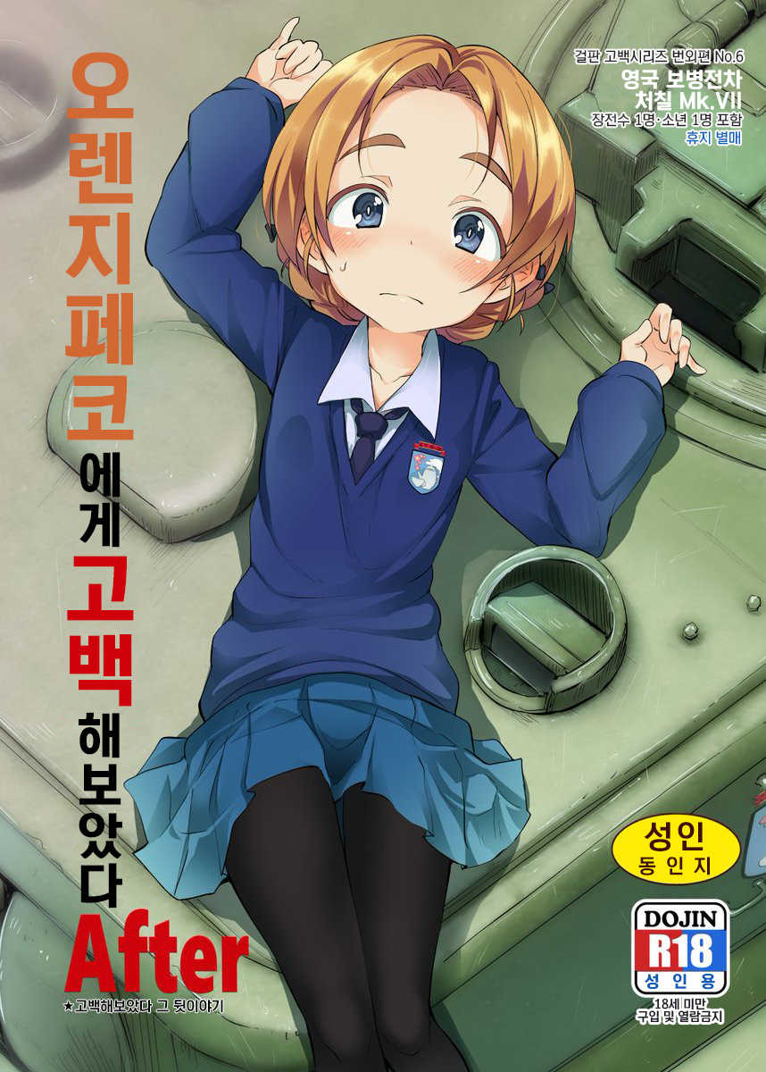 (C95) [Studio Woruto (Woruto)] Orange Pekoe ni Kokuhaku Shite Mita After | 오렌지페코에게 고백 해보았다 After (Girls und Panzer) [Korean] - Page 1