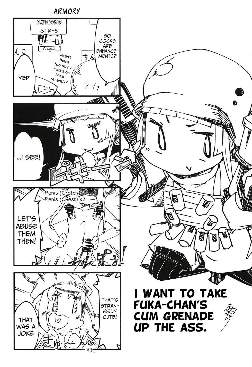 (Futaket 14.5) [Shichimen Soka (Sexyturkey)] Pink no Akuma ni Oshiri Ijirareru Hon (Sword Art Online Alternative Gun Gale Online) [English] [Mongolfier] - Page 24