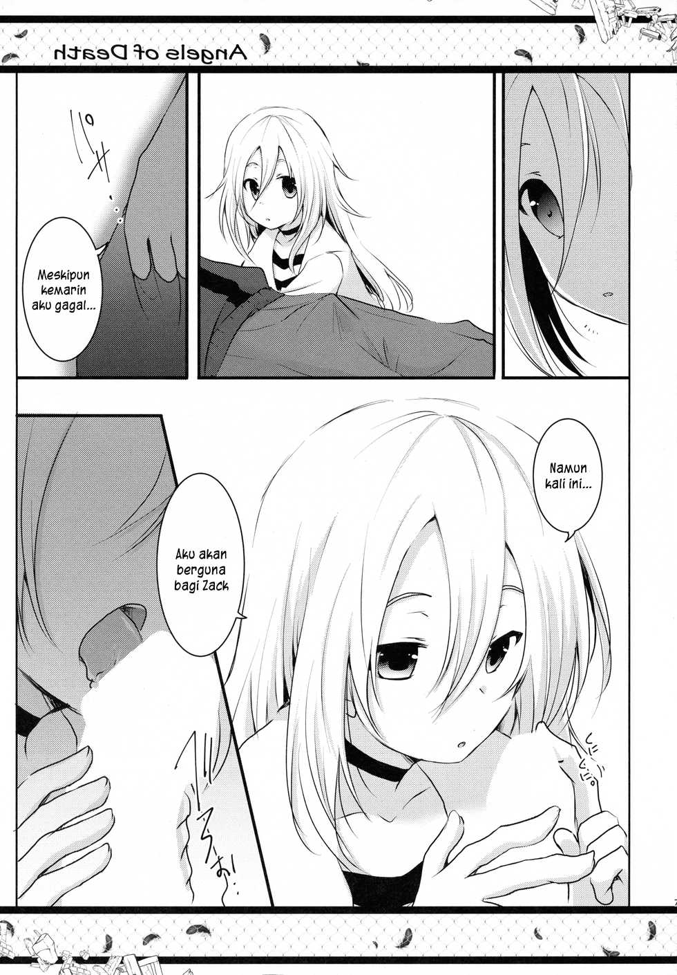 (C95) [Sasa Chaya (Sasa Sakuno)] HAPPY END (Satsuriku no Tenshi) [Indonesian] [DKKMD Translations] - Page 7