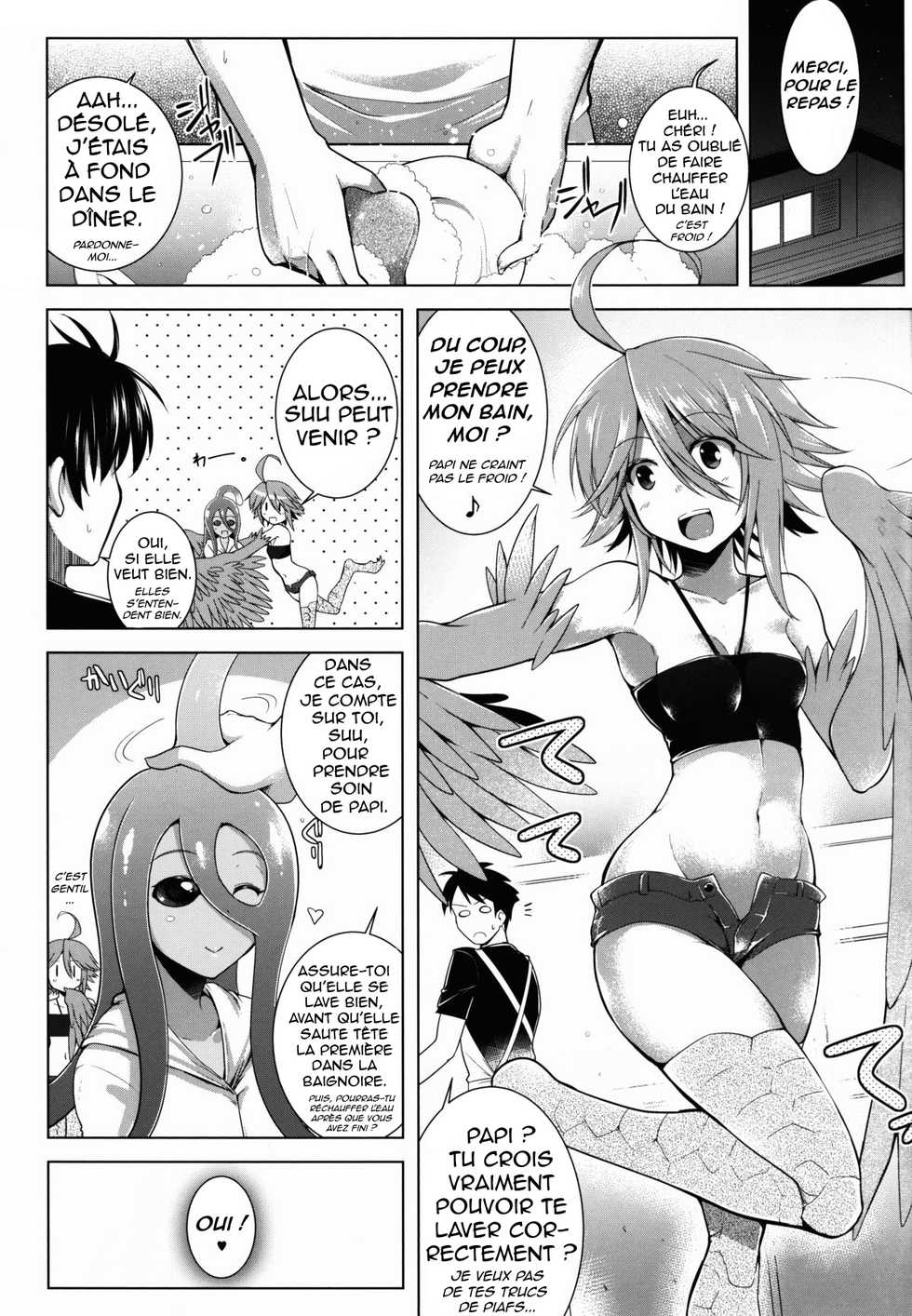 (C88) [C.R's NEST (C.R)] Slime ni Nurunuru Matowaritsukareru Nichijou (Monster Musume no Iru Nichijou) [French] - Page 5