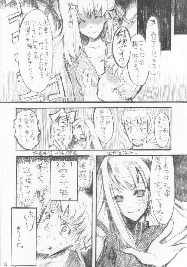 (CSP4) [Nokishita no Rakuen. (Noki)] Hebi wa Nandemo Shitteiru. (Fate/Hollow Ataraxia) - Page 12