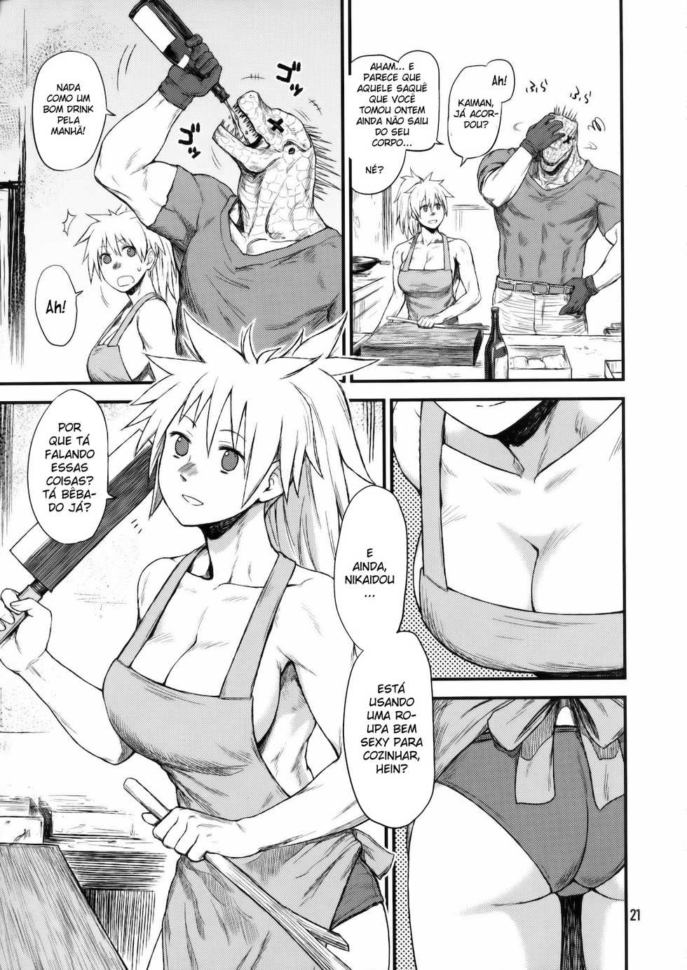 (C78) [CELLULOID-ACME (Chiba Toshirou, Itou Yuuji] Hi-SICS 07 (Dorohedoro) [Portuguese-BR] - Page 20