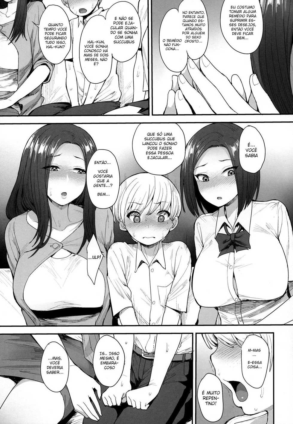 (C94) [Mousou Deguchi (Unou)] Succubus no Rinjin | As vizinhas Succubus [Portuguese-BR] [HenTaida] - Page 10