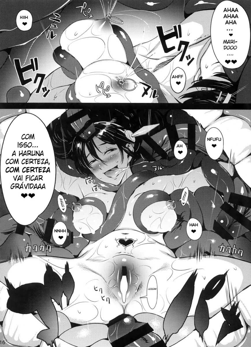 (C88) [Hanamuguri (Tomiyama Akiji, Ichimi Tougarashi)] Keiai wa Shintan ni Shizumu | Distorted Love Sinking Into the Abyss (Kantai Collection -KanColle-) [Portuguese-BR] - Page 16