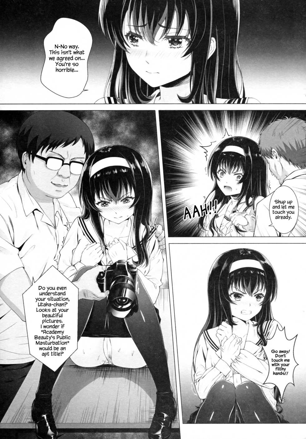 [Ai no Sunatokei (HaneRu)] Kasumi Utako no Sex Koukyoushi (Saenai Heroine no Sodatekata) [English] {Hennojin} - Page 16