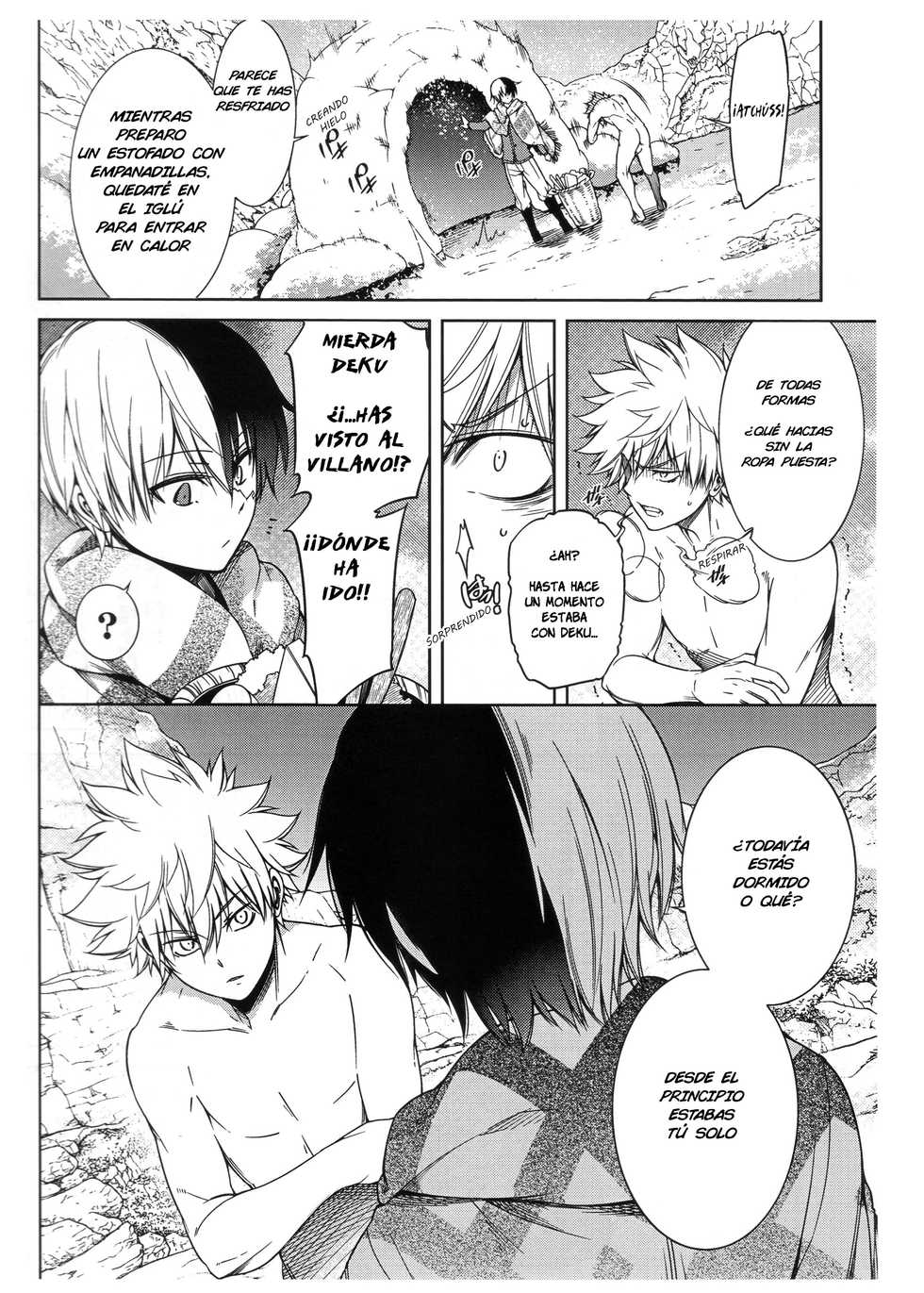 [OMEGA 2-D (Hibino Tomoki, Shima Seiryuu)] Bokura no Fuyuyasumi Kakkokari | Nuestras fantásticas vacaciones invernales (Boku no Hero Academia) [Spanish] [2018-08-19] - Page 16