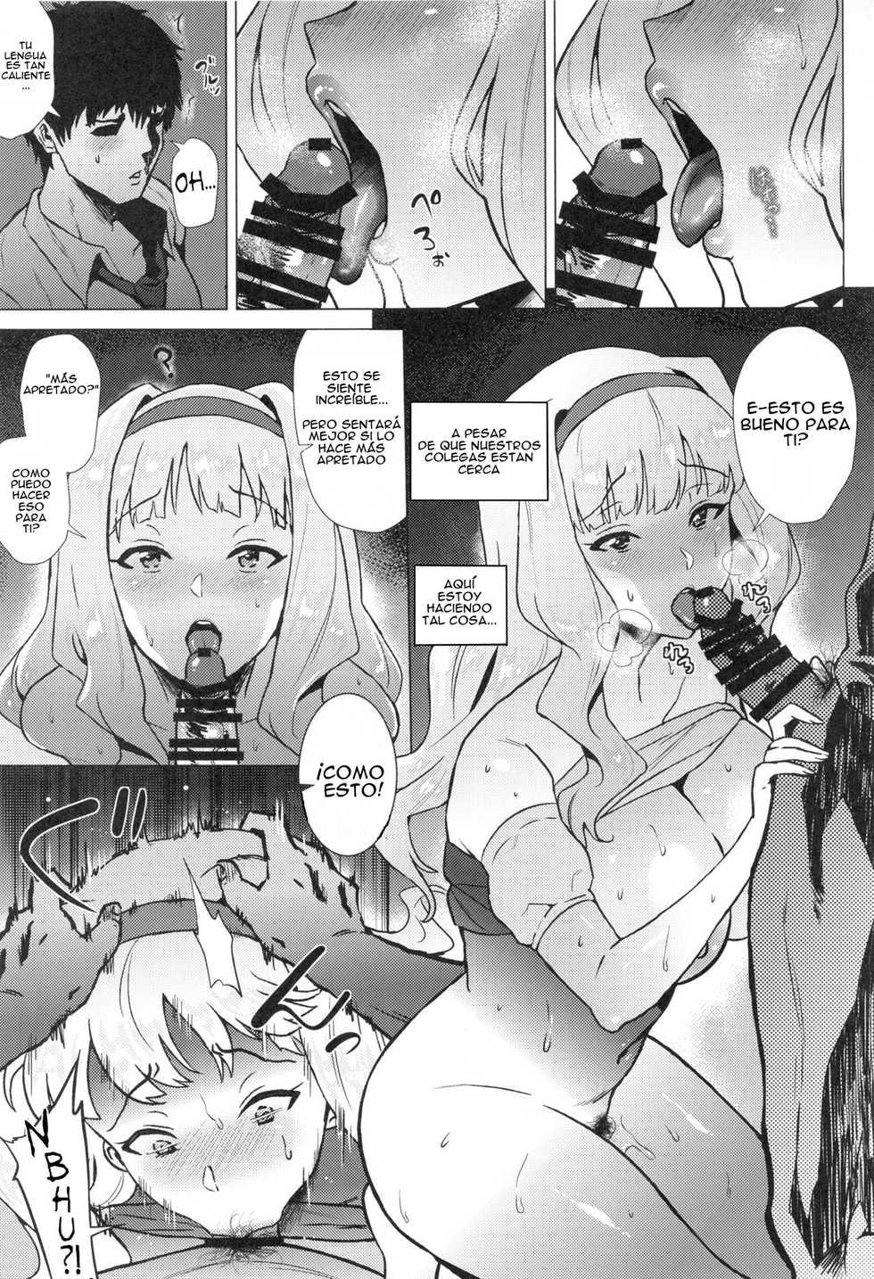 (C93) [Amarini Senpaku! (Yokkora)] Takane ga Doutei P ni Karada o Motomerareru Hon | A Book Where the Virgin P Takes Takane (THE iDOLM@STER) [Spanish] - Page 6