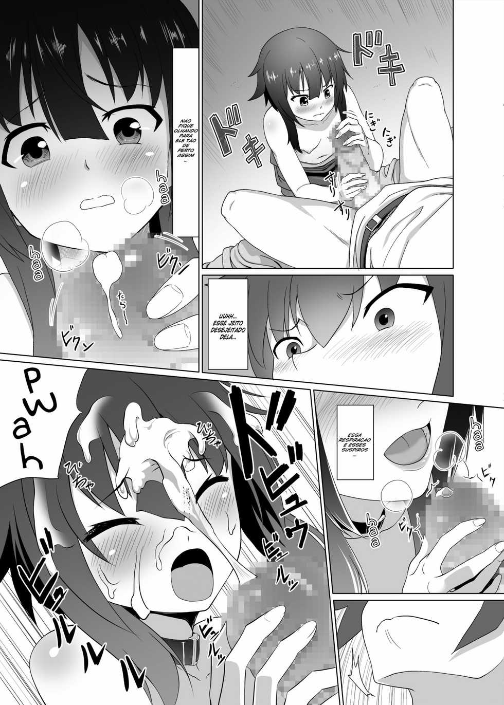 [Heikoto (Mizuhati Saru)] Kono Kawairashii Hinnyu ni Kyuusai o! | Help to this Lovely Flat Chest! (Kono Subarashii Sekai ni Syukufuku o!) [Portuguese-BR] - Page 13