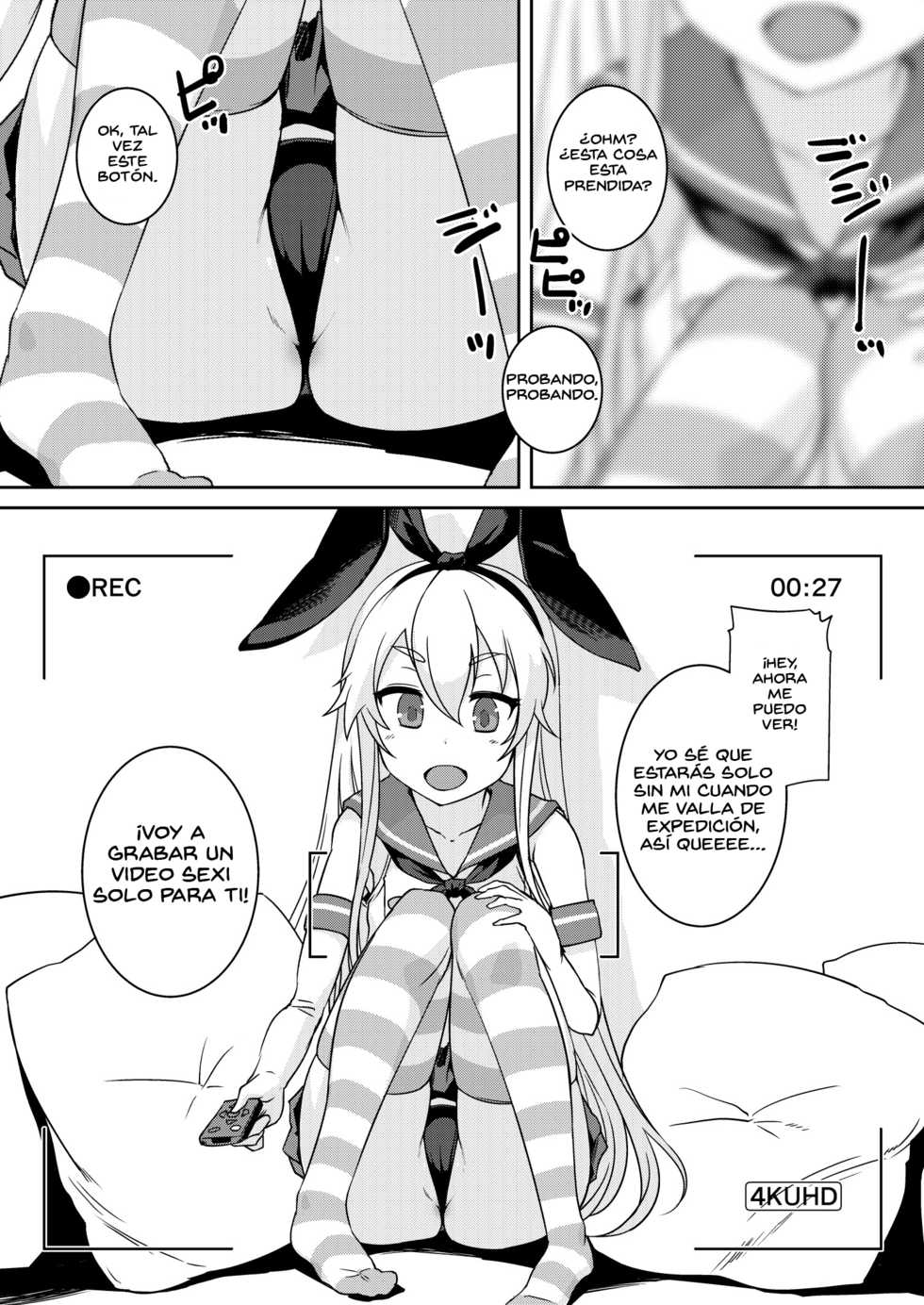[AskRay (Bosshi)] Shimakaze-chan to Teitoku no Ookina... 2 | Shimakaze With Admiral's Big...2 (Kantai Collection -KanColle-) [Spanish] [TRADUCCIONES EXENTAI] [Digital] - Page 3