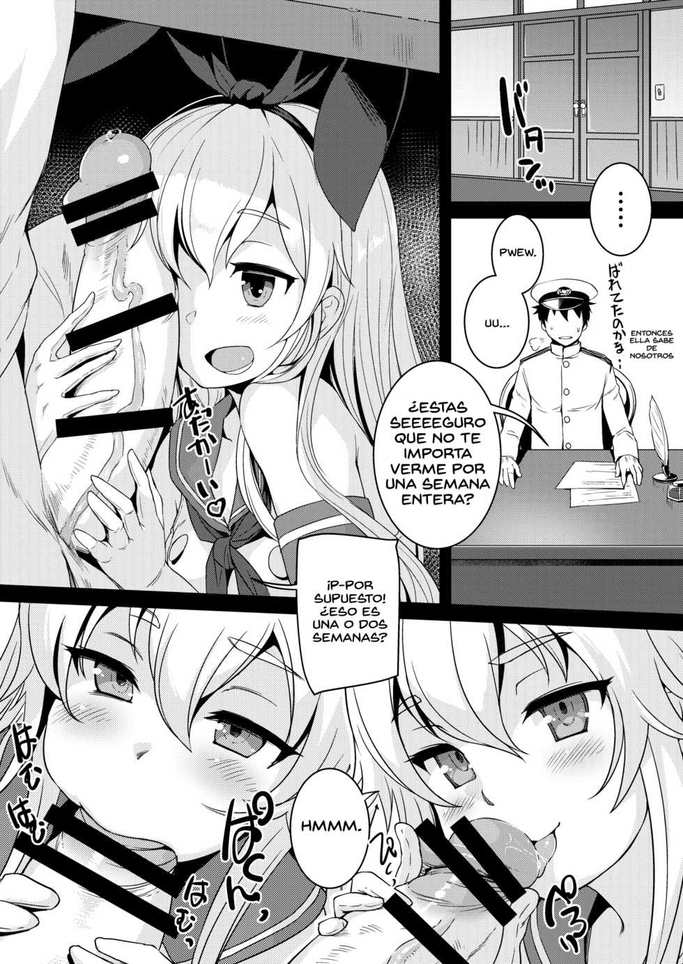 [AskRay (Bosshi)] Shimakaze-chan to Teitoku no Ookina... 2 | Shimakaze With Admiral's Big...2 (Kantai Collection -KanColle-) [Spanish] [TRADUCCIONES EXENTAI] [Digital] - Page 5