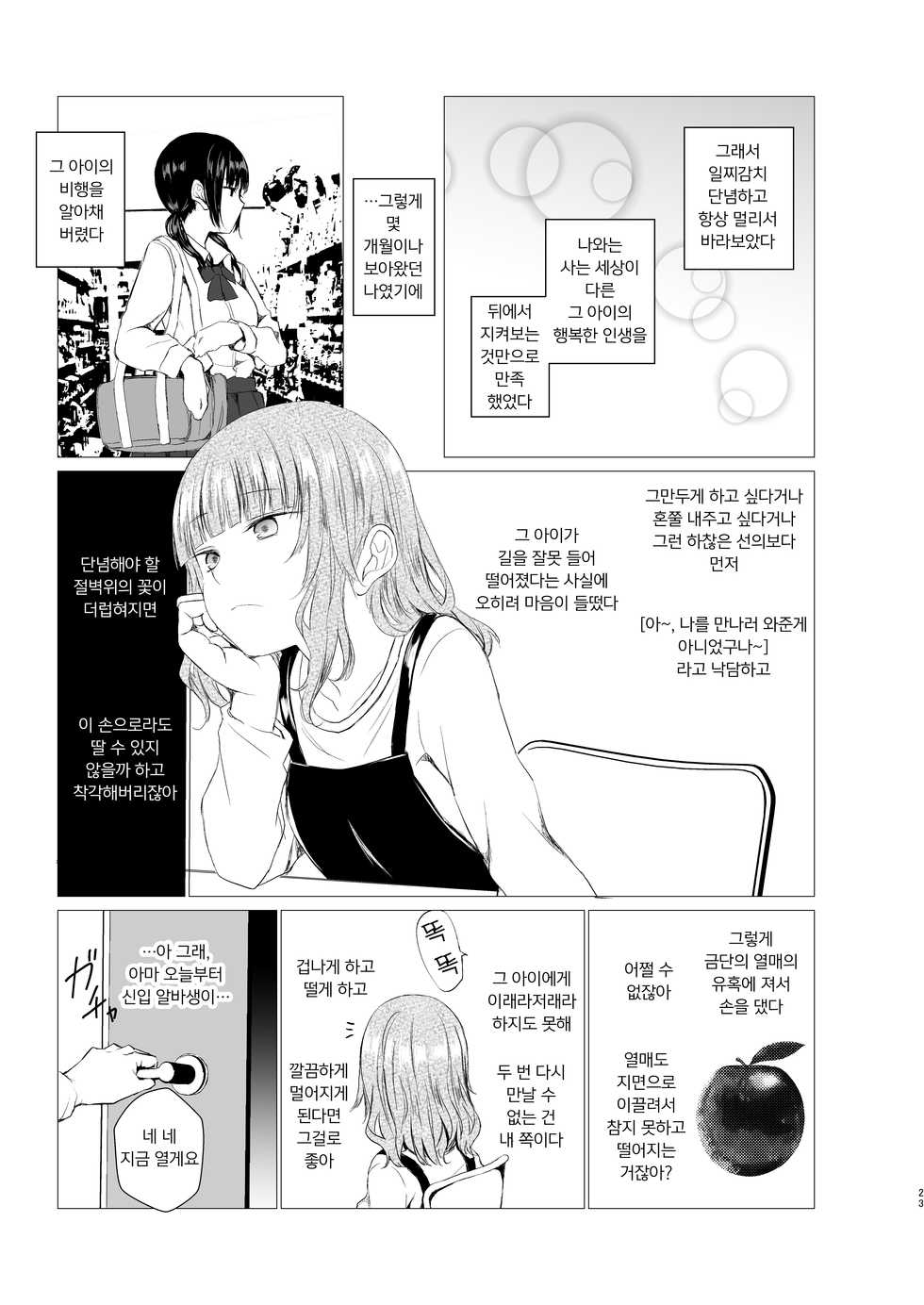 [Harumachi Tsurara (Shichoson)] Banyuu Inryoku no Housoku | 만유인력의 법칙 [Korean] [팀 마스터] [Digital] - Page 23