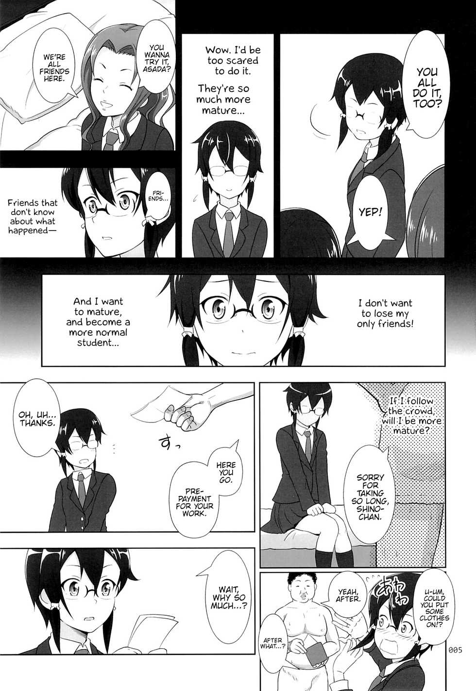 (C86) [antyuumosaku (malcorond)] Shino-chan no Usuusu na Enkou Nikki (Sword Art Online) [English] {Hennojin} - Page 4