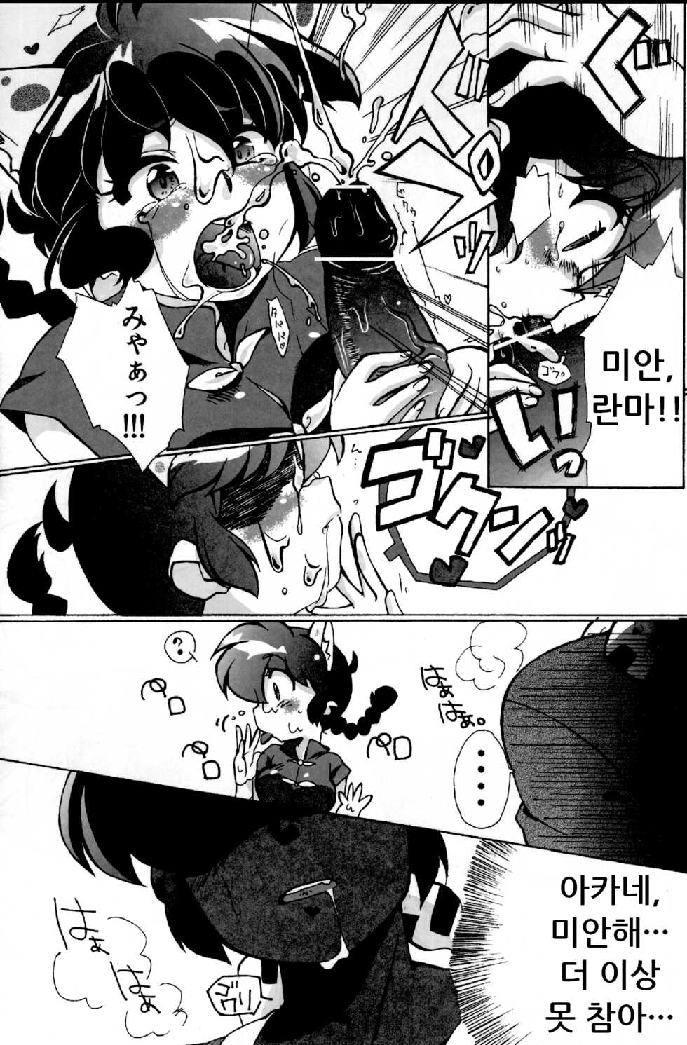 (C82) [Marin (Suzusato Rinka, mage)] Doujouyaburi no Kata wa Katteguchi e Omawari Kudasai. (Ranma 1/2) [Korean] - Page 13