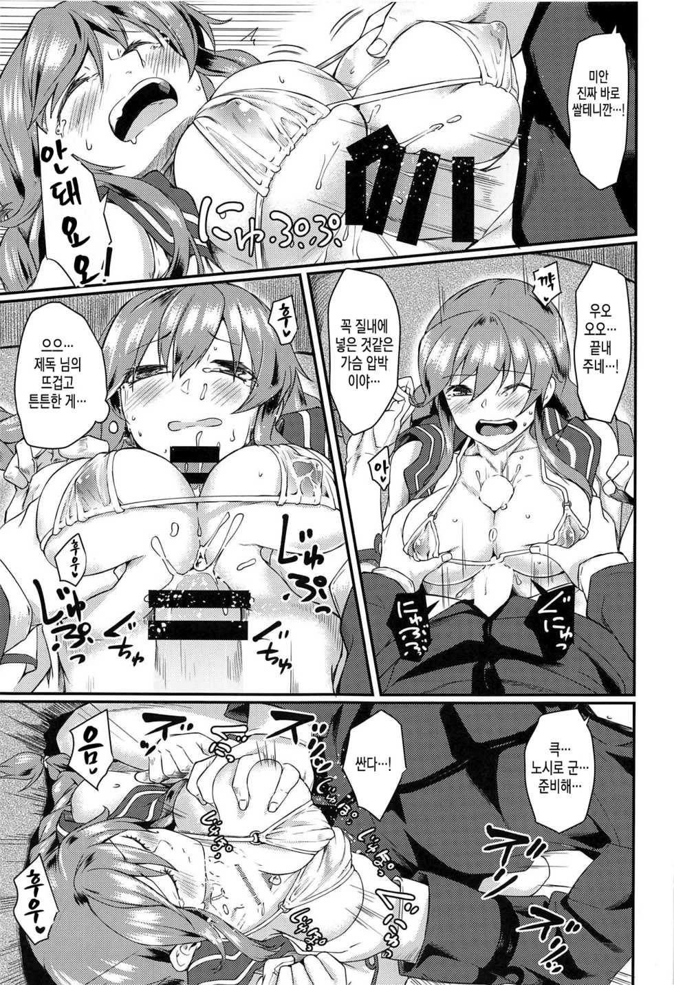 (C95) [Hx3I (Hirano Kawajuu)] Noshiro Therapy | 노시로 테라피 (Kantai Collection -KanColle-) [Korean] - Page 8
