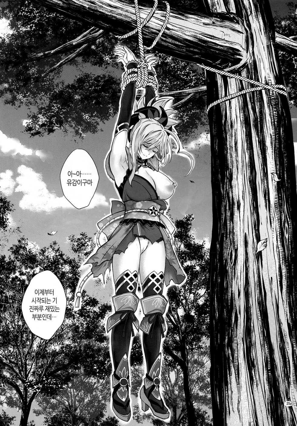 (C95) [Cyclone (Reizei, Izumi)] GOMEN NASAI. (Mahou Shoujo Lyrical Nanoha, Fate/Grand Order) [Korean] [팀 노고치] - Page 24