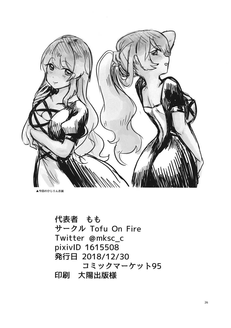 (C95) [Tofu On Fire (Momo)] Himitsu no Soudan  (Touhou Project) - Page 25