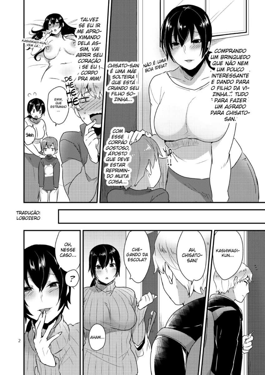 (C87) [Mogiki-chan chi (Mogiki Hayami)] Tonari no Okaa-san | THE M(ale)ILF NEXT DOOR [Portuguese-BR] [Lobozero] - Page 3