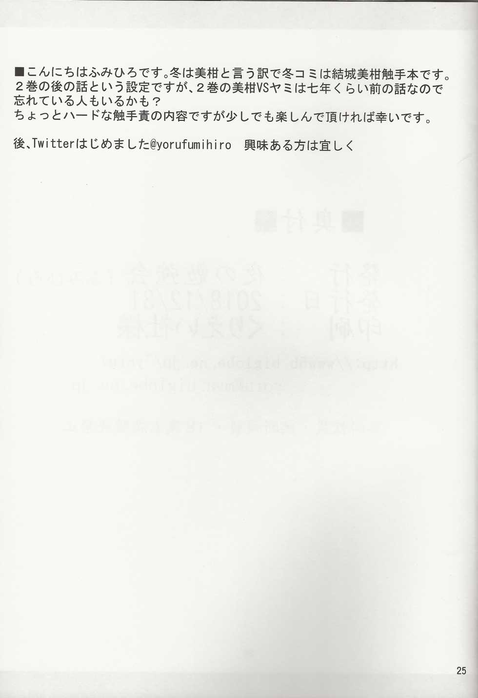 (C95) [Yoru no Benkyoukai (Fumihiro)] Mikan to Shokushu to Bougyaku to (To LOVE-Ru Darkness) - Page 25