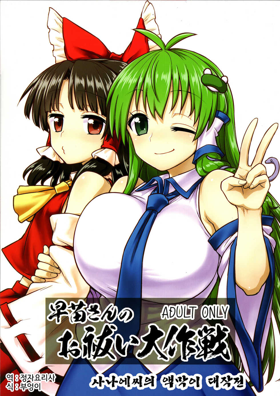 (C95) [110-GROOVE (Itou Yuuji)] Sanae-san no Oharai Daisakusen (Touhou Project) [Korean] - Page 1